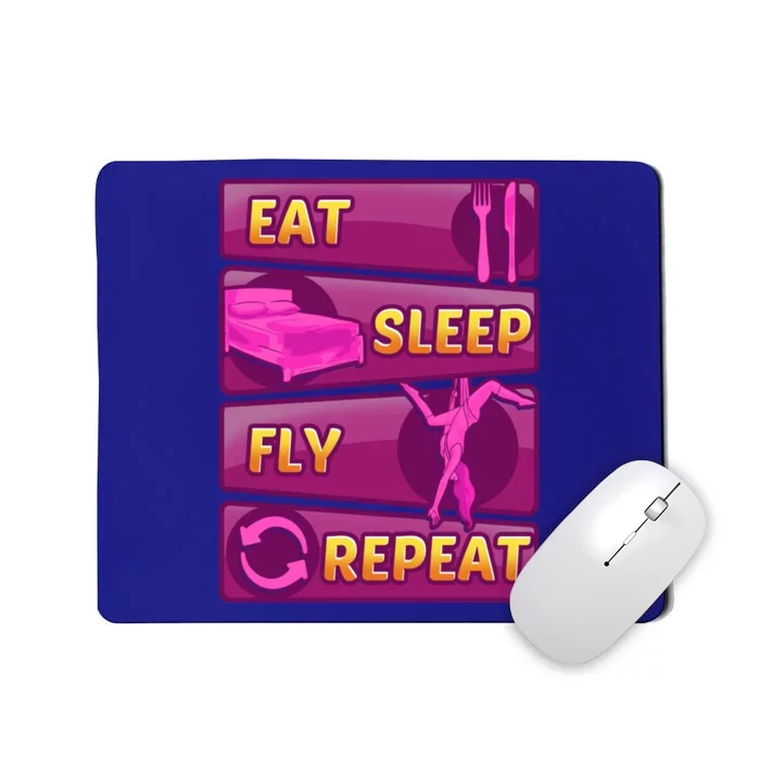 Eat Sleep Fly Repeat Aerial Yoga Silks Cool Gift Mousepad