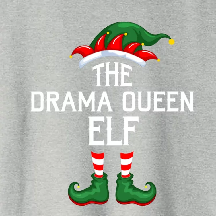 Elf Squad Family Matching The Drama Queen Elf Christmas Gift Women's Crop Top Tee