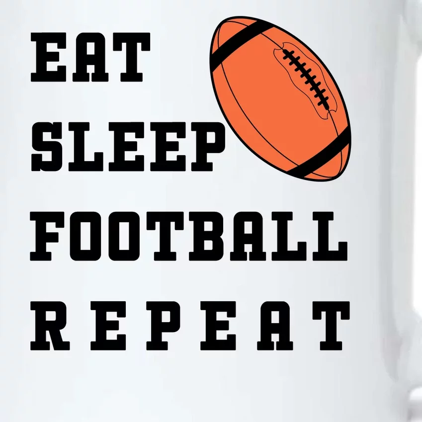 Eat Sleep Football Repeat Black Color Changing Mug