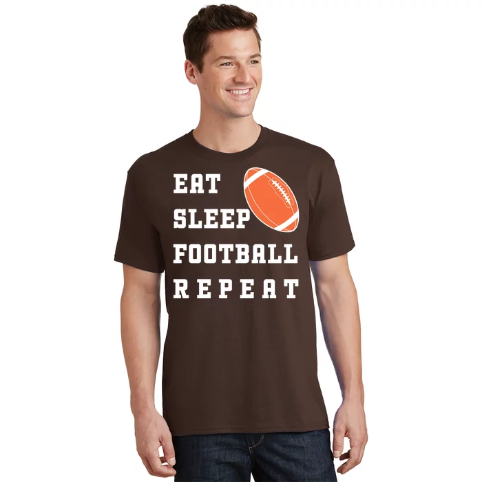 Eat Sleep Football Repeat T-Shirt