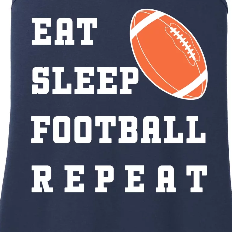 Eat Sleep Football Repeat Ladies Essential Tank