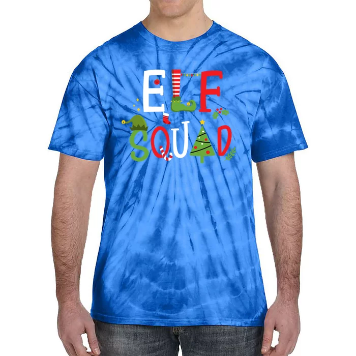 Elf Squad For Family Christmas Pajamas Or Xmas Pj Costume Gift Tie-Dye T-Shirt