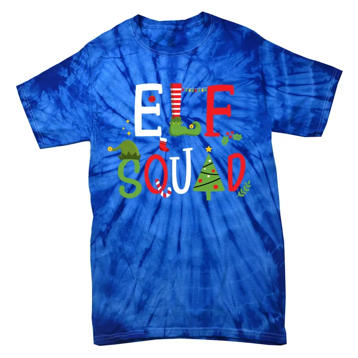 Elf Squad For Family Christmas Pajamas Or Xmas Pj Costume Gift Tie-Dye T-Shirt