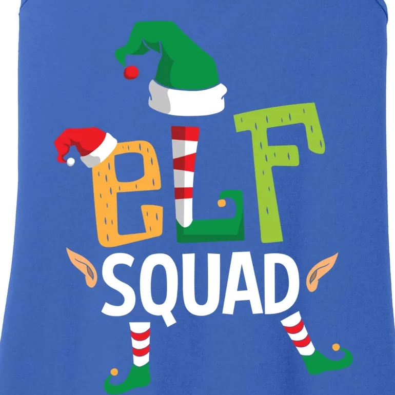 Elf Squad Funny Elves Family Christmas Matching Couple Xmas Great Gift Ladies Essential Tank