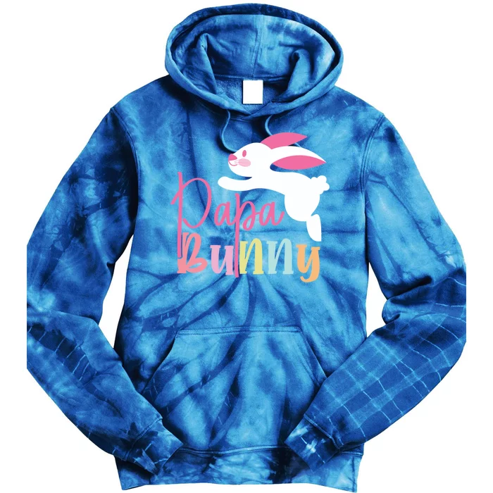 Easter Squad Funny Cute Papa Dad Bunnies Gift Tie Dye Hoodie