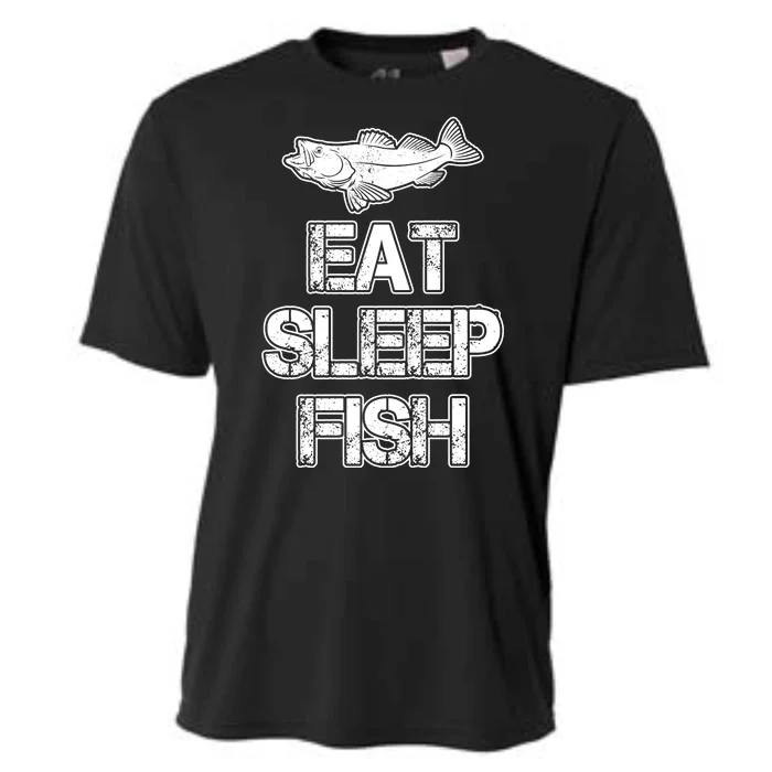 Eat Sleep Fish Fishing Fan Cooling Performance Crew T-Shirt