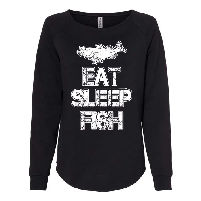 Eat Sleep Fish Fishing Fan Womens California Wash Sweatshirt