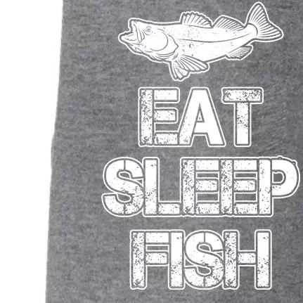 Eat Sleep Fish Fishing Fan Doggie 3-End Fleece Hoodie