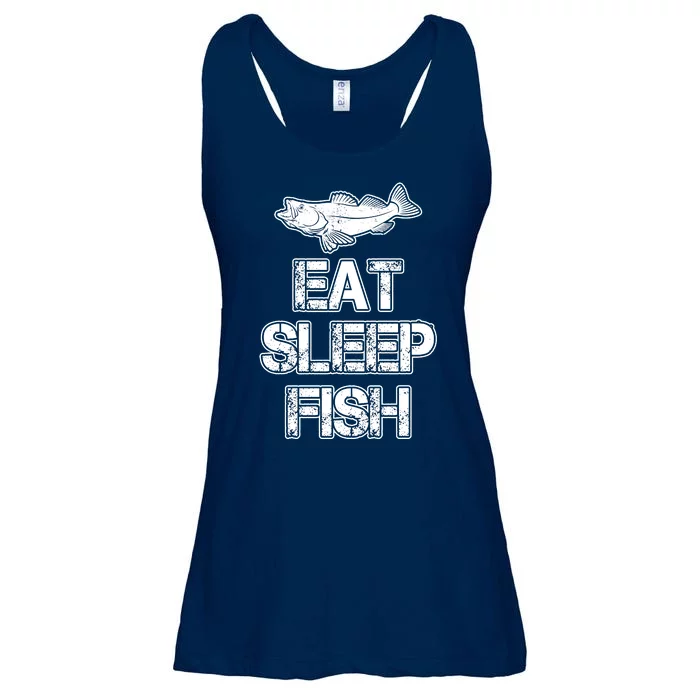 Eat Sleep Fish Fishing Fan Ladies Essential Flowy Tank