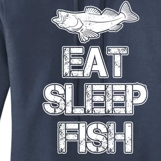 Eat Sleep Fish Fishing Fan Women's Pullover Hoodie