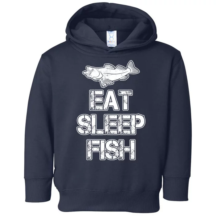 Eat Sleep Fish Fishing Fan Toddler Hoodie