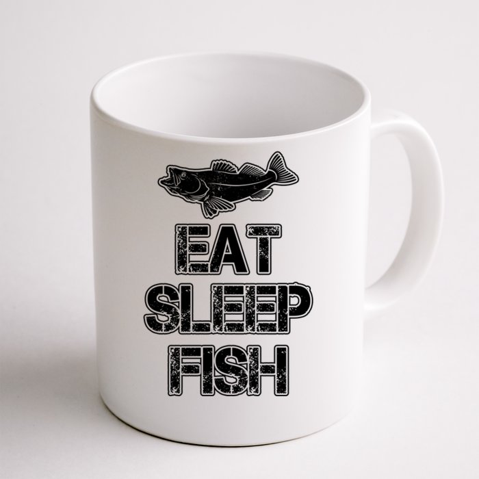 Eat Sleep Fish Fishing Fan Front & Back Coffee Mug