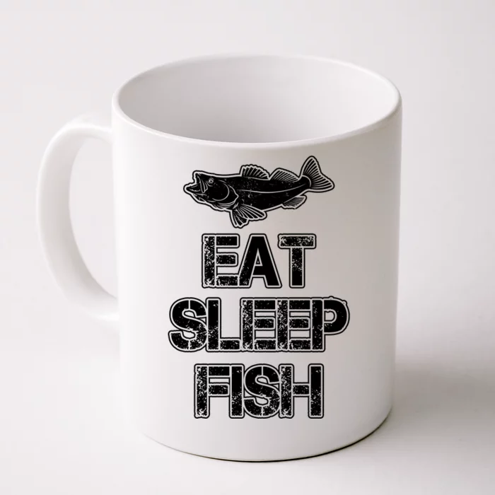 Eat Sleep Fish Fishing Fan Front & Back Coffee Mug