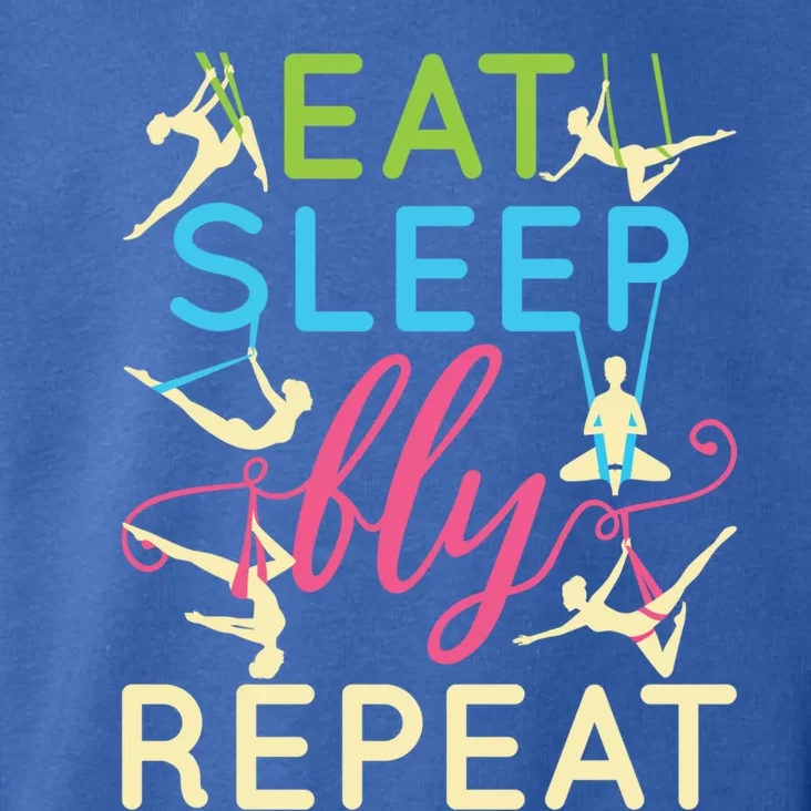 Eat Sleep Fly Repeat Gift Cute Aerial Yoga Funny Gift Toddler Hoodie