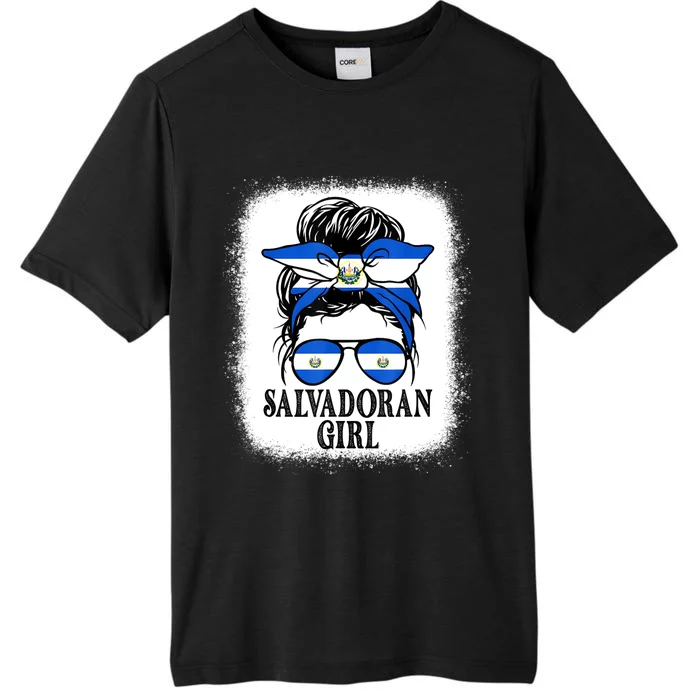 El Salvador For Girl Salvadoran Flag For Salvadorian ChromaSoft Performance T-Shirt