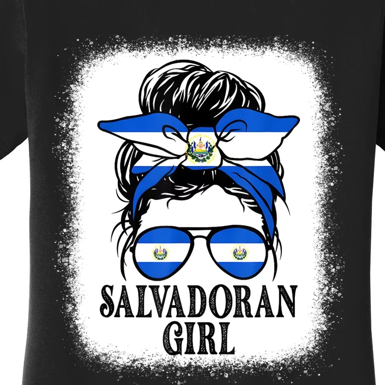 El Salvador For Girl Salvadoran Flag For Salvadorian Women's T-Shirt