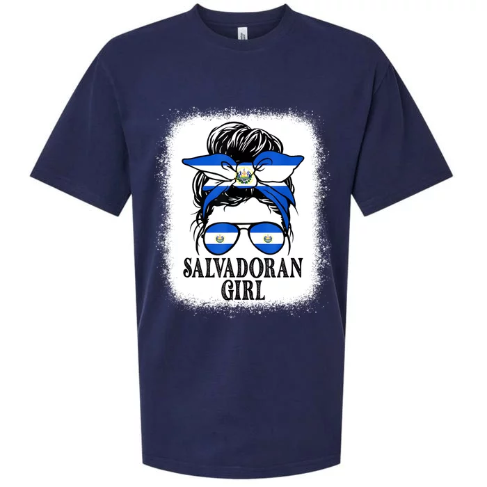 El Salvador For Girl Salvadoran Flag For Salvadorian Sueded Cloud Jersey T-Shirt