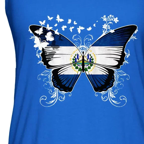 El Salvador Flag Salvadoran Ladies Essential Flowy Tank