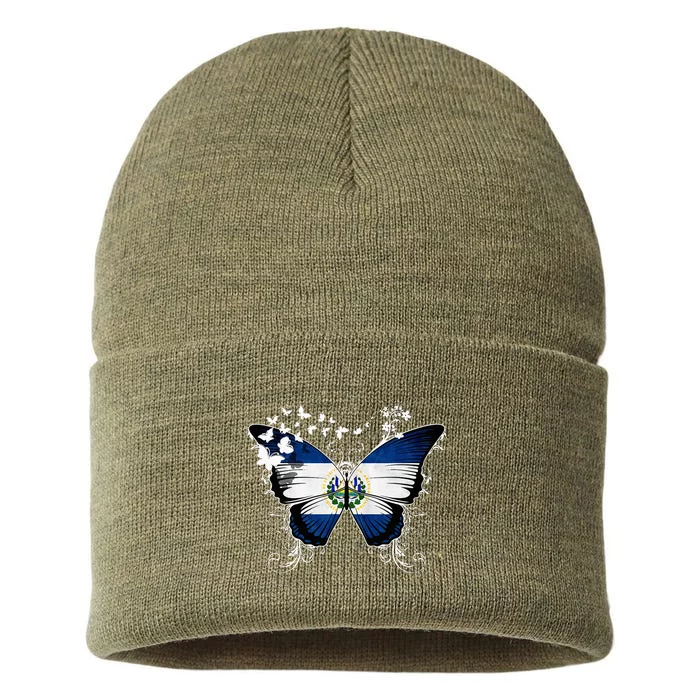 El Salvador Flag Salvadoran Sustainable Knit Beanie