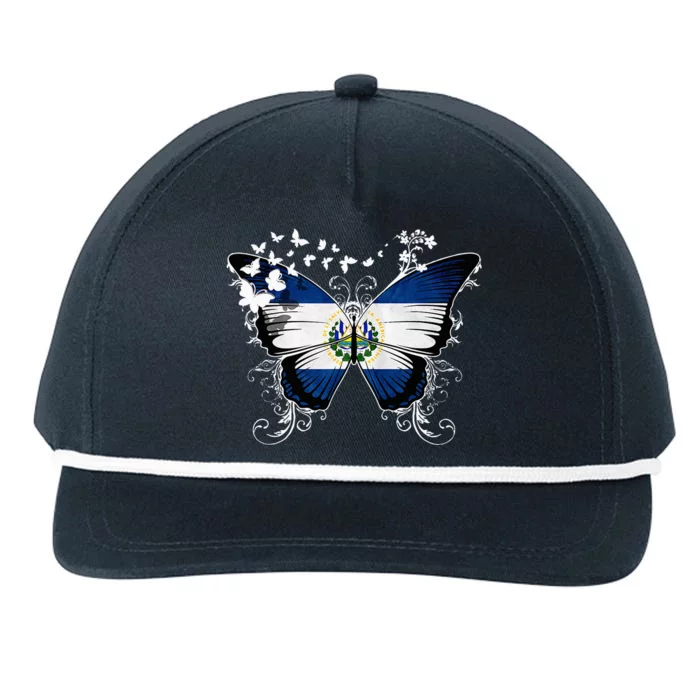 El Salvador Flag Salvadoran Snapback Five-Panel Rope Hat