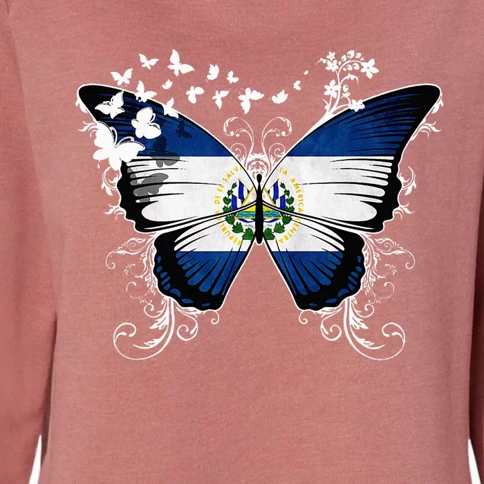 El Salvador Flag Salvadoran Womens California Wash Sweatshirt