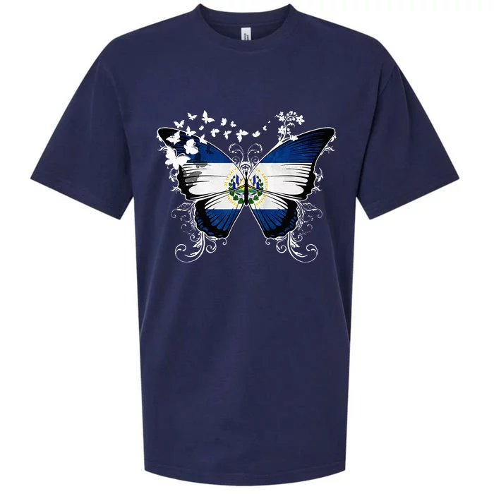 El Salvador Flag Salvadoran Sueded Cloud Jersey T-Shirt