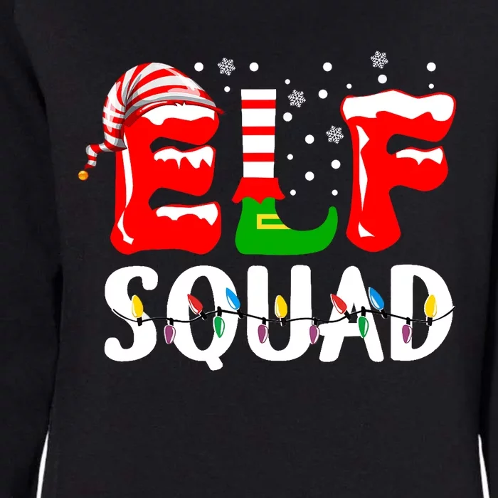 Elf Squad Funny Family Christmas Matching Pajamas Xmas Womens California Wash Sweatshirt