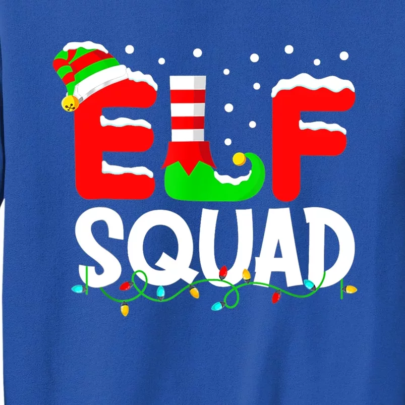 Elf Squad Funny Group Family Matching Christmas Pajamas Xmas Cute Gift Sweatshirt