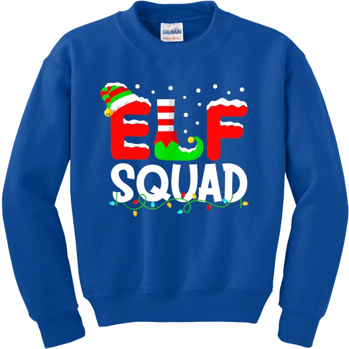 Elf Squad Funny Group Family Matching Christmas Pajamas Xmas Cute Gift Kids Sweatshirt