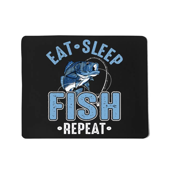 Eat Sleep Fish Repeat Mousepad