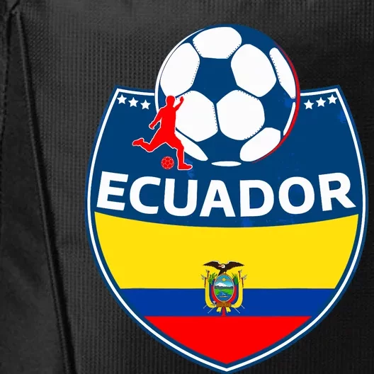 Ecuador Soccer Fans Jersey Ecuadorian Flag Football Lovers City Backpack