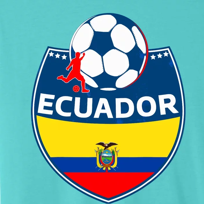 Ecuador Soccer Fans Jersey Ecuadorian Flag Football Lovers ChromaSoft Performance T-Shirt