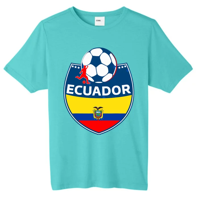 Ecuador Soccer Fans Jersey Ecuadorian Flag Football Lovers ChromaSoft Performance T-Shirt