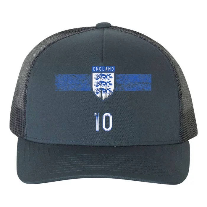 England Soccer Fans Jersey English Flag Football Lovers Yupoong Adult 5-Panel Trucker Hat