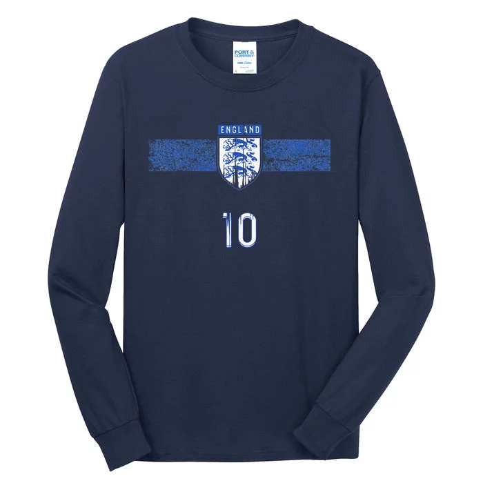 England Soccer Fans Jersey English Flag Football Lovers Tall Long Sleeve T-Shirt