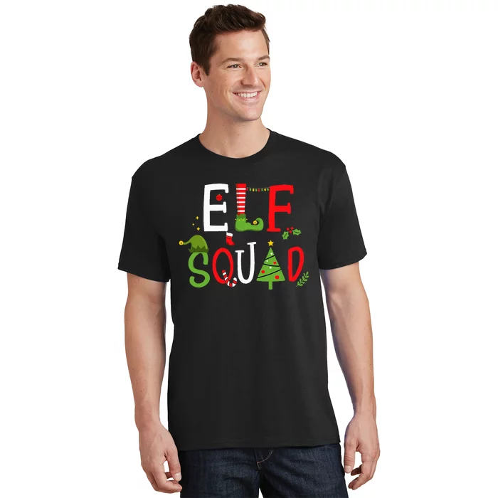 Elf squad for family christmas pajamas or xmas pj costume T-Shirt