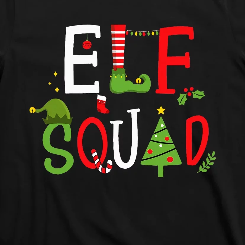 Elf squad for family christmas pajamas or xmas pj costume T-Shirt