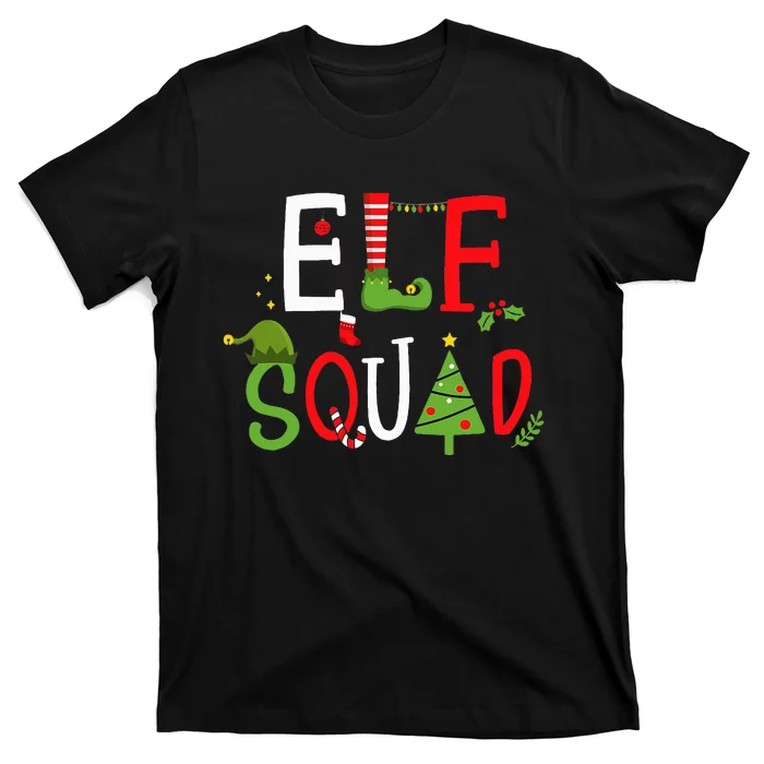 Elf squad for family christmas pajamas or xmas pj costume T-Shirt