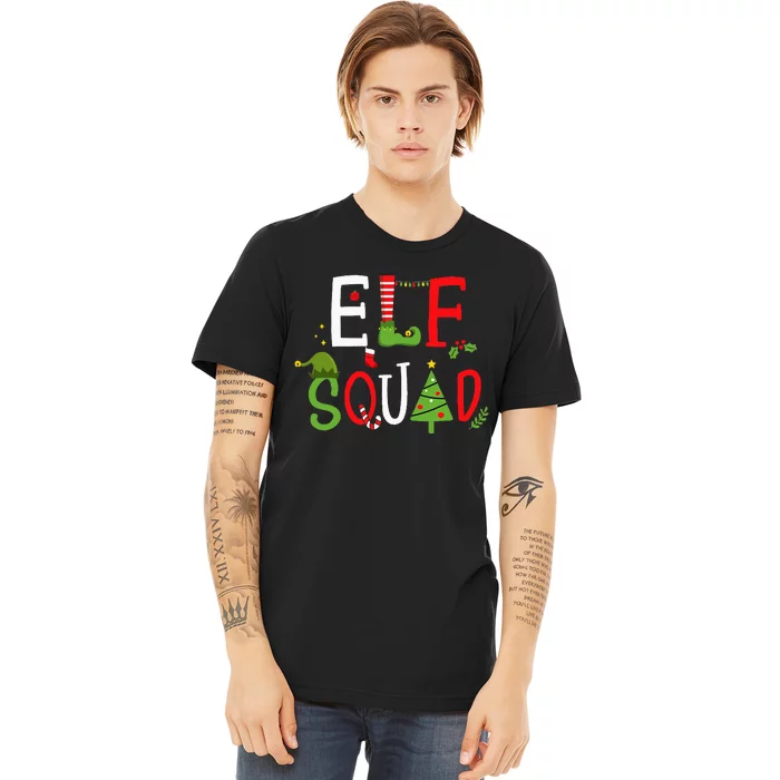 Elf squad for family christmas pajamas or xmas pj costume Premium T-Shirt