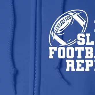 Eat Sleep Football Repeat Full Zip Hoodie