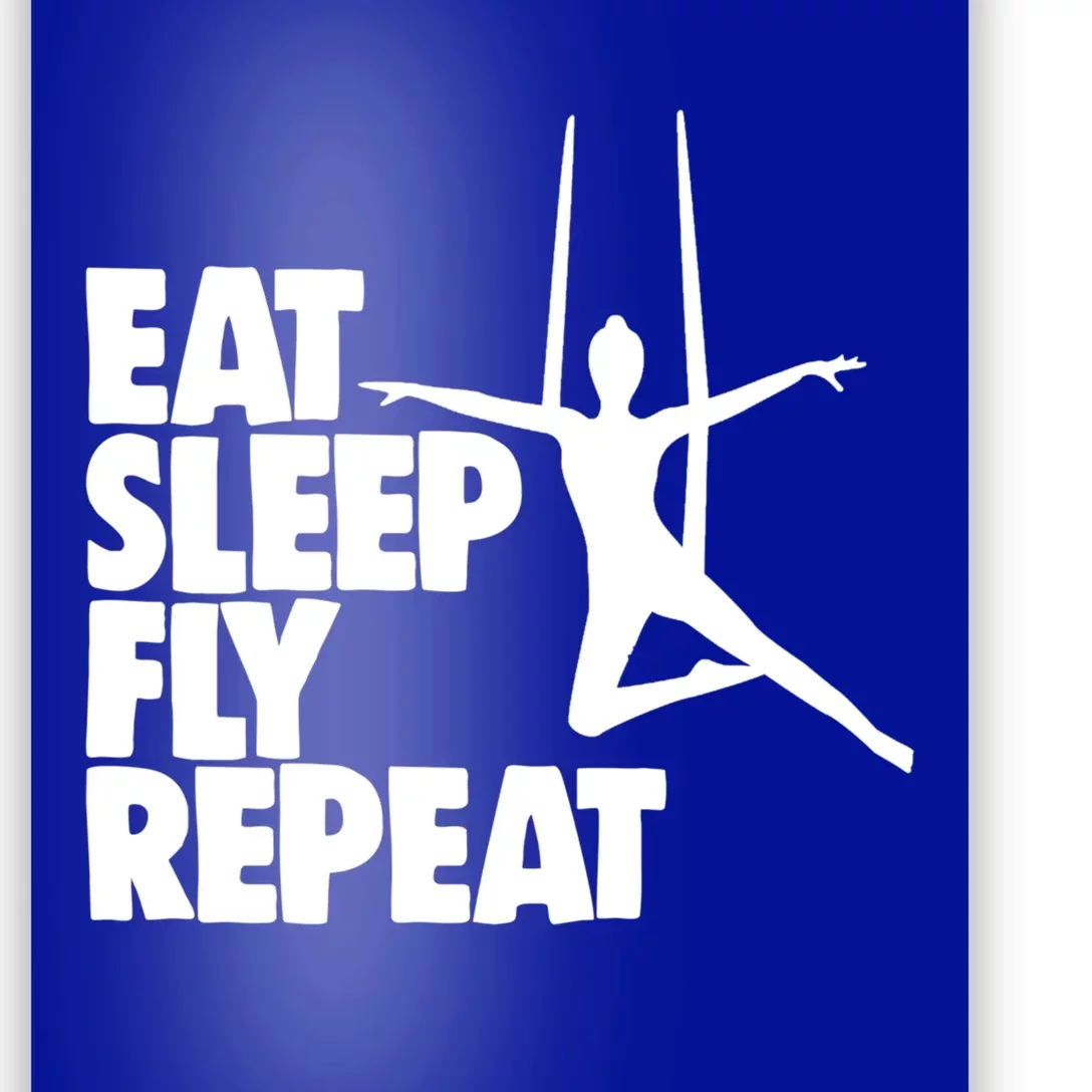 Eat Sleep Fly Repeat Aerial Funny Gift Aerial Skills Yoga Gift Poster