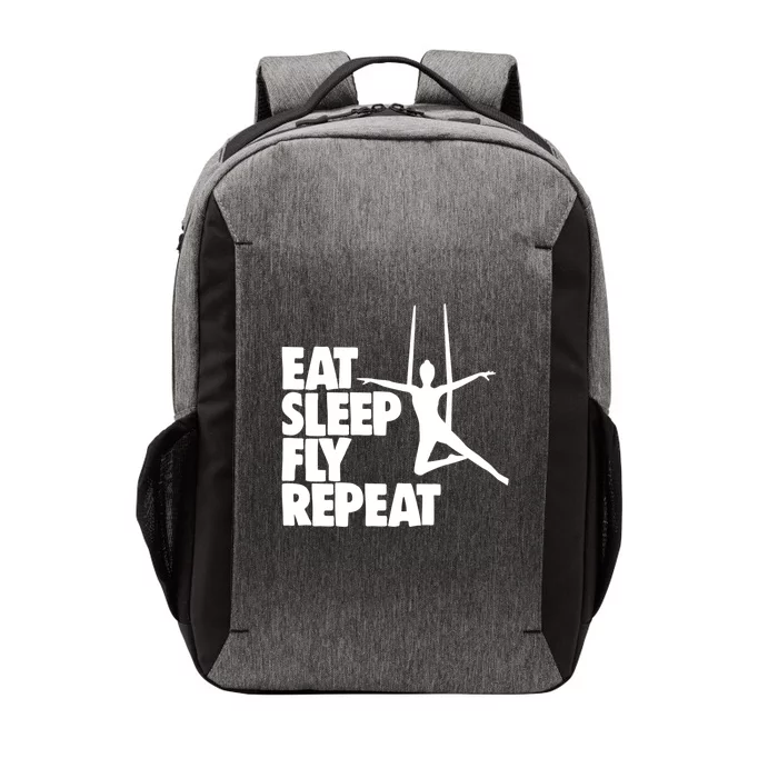 Eat Sleep Fly Repeat Aerial Funny Gift Aerial Skills Yoga Gift Vector Backpack