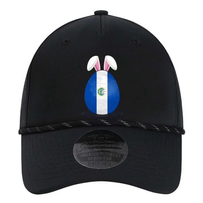 El Salvador Flag Egg Bunny Ears Salvadoran Easter Sunday Gift Performance The Dyno Cap