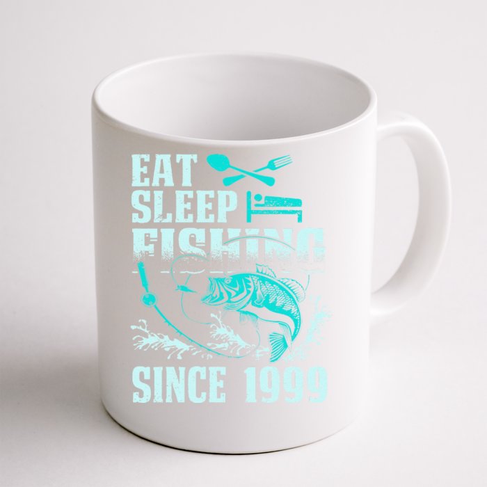 Eat Sleep Fishing Since 1999 18 Years Old Gift Front & Back Coffee Mug