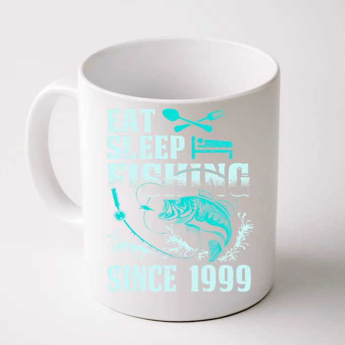 Eat Sleep Fishing Since 1999 18 Years Old Gift Front & Back Coffee Mug