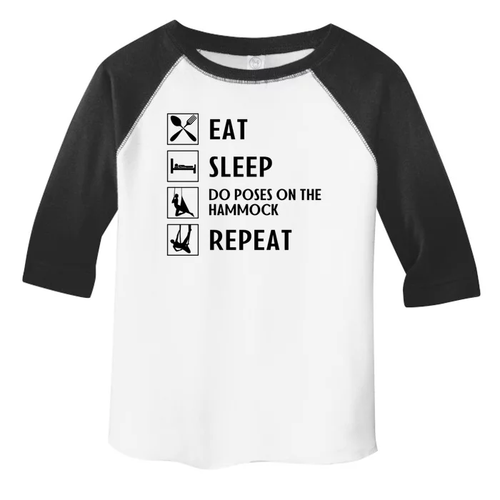 Eat Sleep Flying Yoga Repeat Aerial Yoga Humor Gift Toddler Fine Jersey T-Shirt