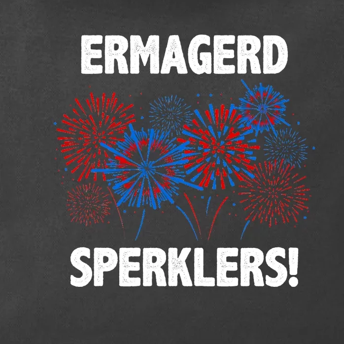 Ermagerd Sperklers Funny 4th Of July Fireworks Zip Tote Bag