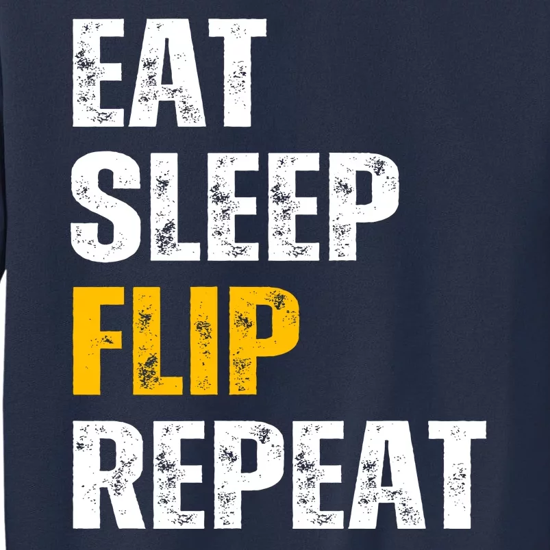 Eat Sleep Flip Repeat Funny Gymnastics Parkour Flipping Sweatshirt