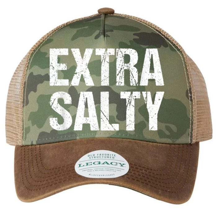 Extra Salty Funny Sassy Pun Snarky Curmudgeon Humor Gift Legacy Tie Dye Trucker Hat