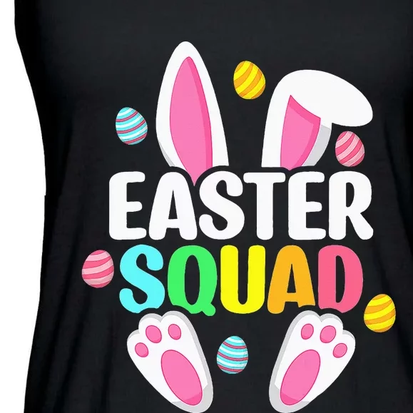 Easter Squad Family Matching Easter Day Bunny Egg Hunt Group Ladies Essential Flowy Tank